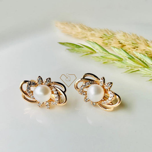 Celestial Serenity Pearl Earrings