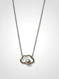 Cloudscape Elegance Pearl Necklace