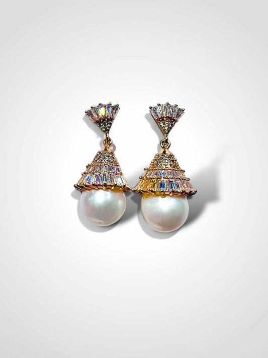 Pearl Serenity Drop Earrings